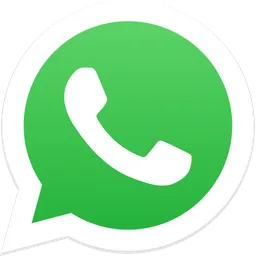 Das WhatsApp-Logo auf weißem Hintergrund.